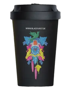 Nachhaltiger Mehrwegbecher BlackVRST Edition von Black Forest Fulfillment