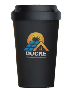 Nachhaltiger Mehrwegbecher Ducke Photovoltaik
