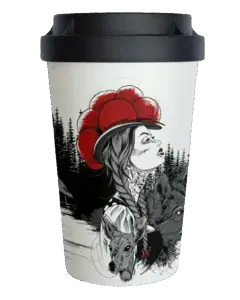 Nachhaltiger Mehrwegbecher Heimatliebe mit Schwarzwald-Design